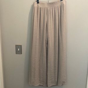 Size large tan wide leg pant